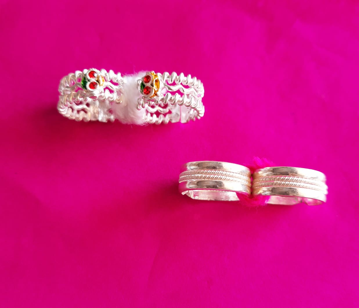 Beautiful Silver Toe Ring/bichiya for Women (COMBO PACK 2pcs) | Samisej  Jewels