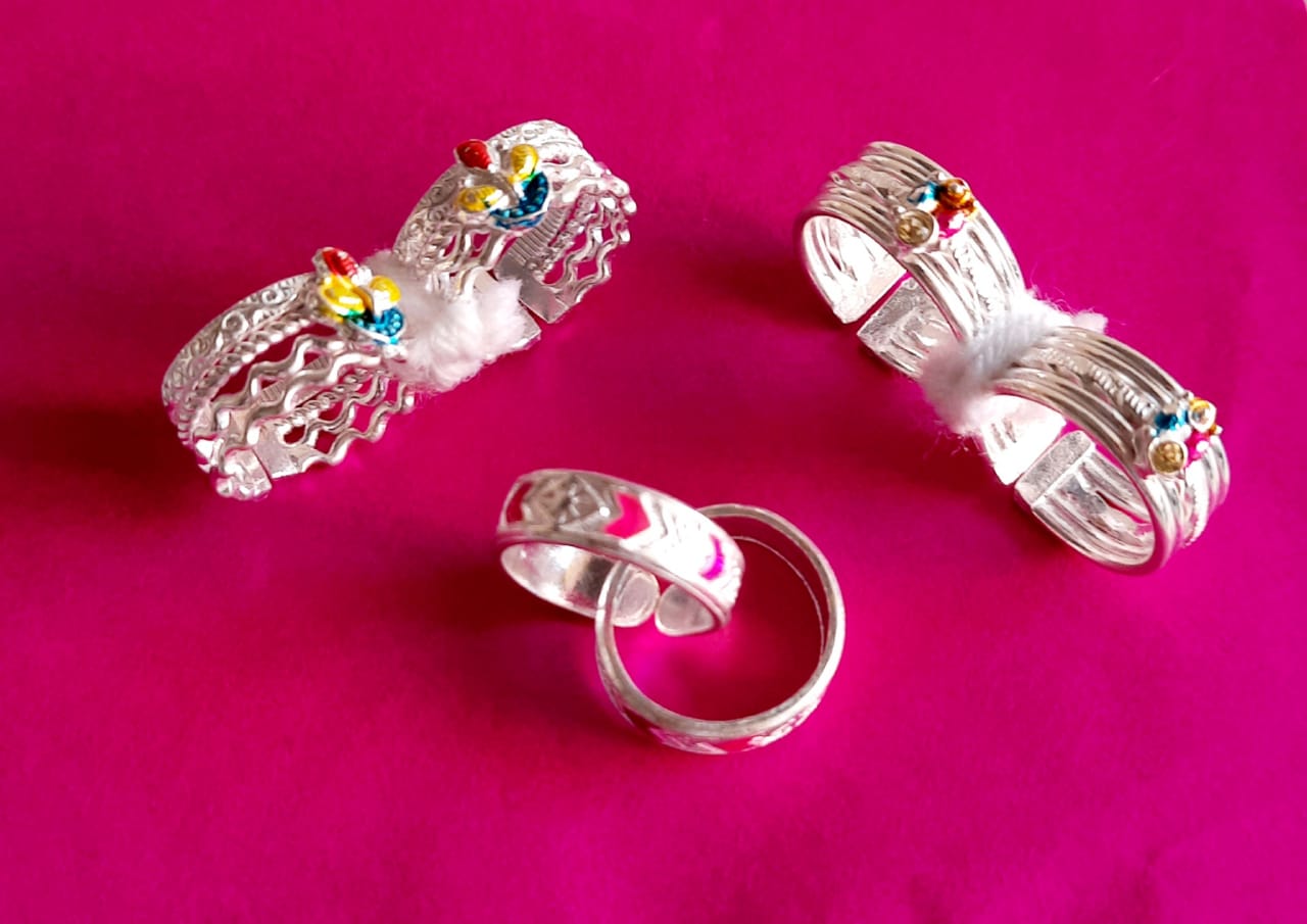 Beautiful Silver Toe Ring/bichiya for Women (COMBO PACK 3pcs) | Samisej Jewels