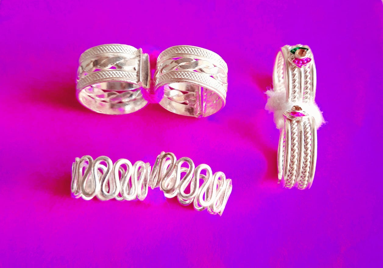 Beautiful Silver Toe Ring/bichiya for Women (COMBO PACK 3pcs) | Samisej  Jewels